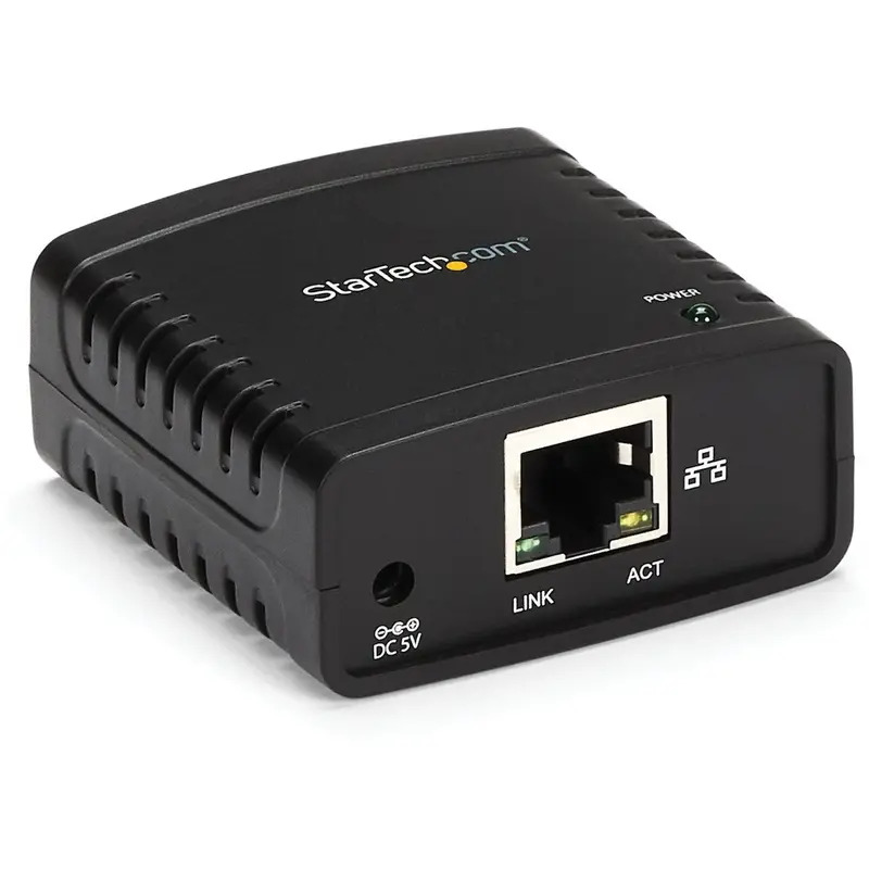 StarTech.com PM1115U2 print server Ethernet LAN Black